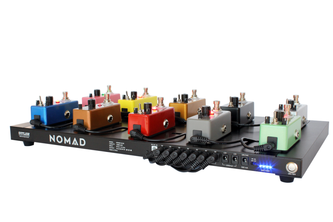 Outlaw Effects NOMAD M128 Rechargeable Powered Pedal Board - Medium