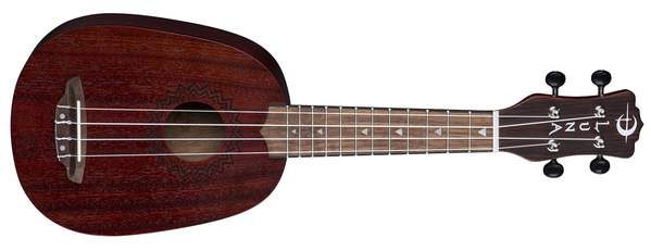 Luna Ukulele Vintage Mahogany Pineapple - Red Satin by Unknown