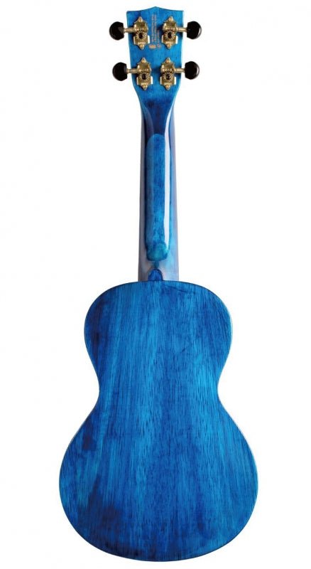 Mahalo Ukuleles Hano Concert Ukulele Translucent Blue by Coast Music