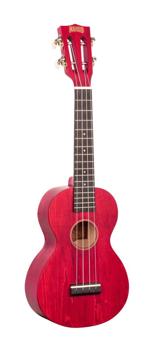 Mahalo Ukuleles Island Series Concert Ukulele, Cherry Red by Coast Music