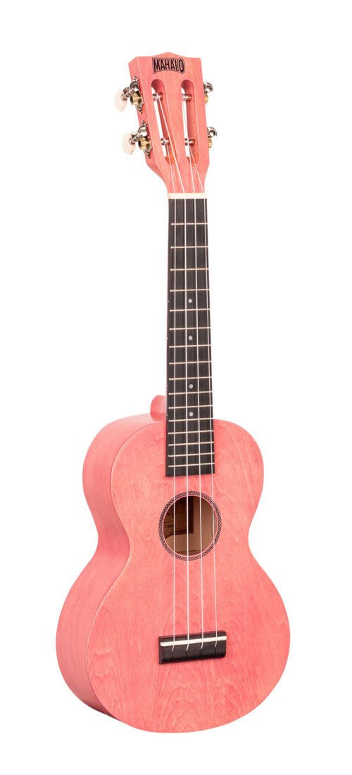 Mahalo Ukuleles Island Series Concert Ukulele, Coral Pink by Coast Music