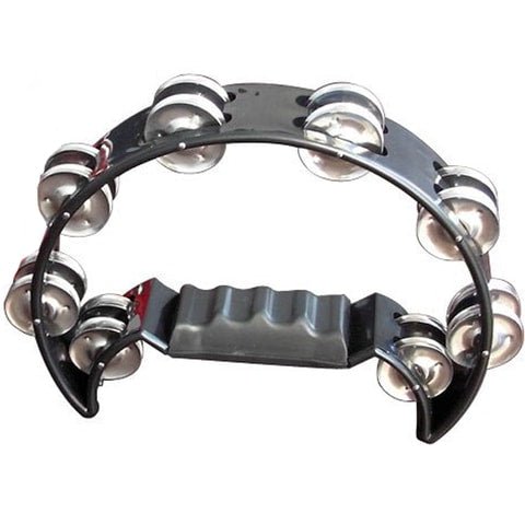 Mano MP - TC - BK Percussion Tambourine, Black by Coast Music