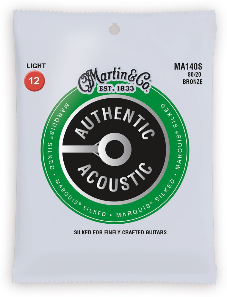 Martin Authentic Acoustic Marquis Silked Guitar Strings - 80/20 Bronze by Martin Guitar Co.
