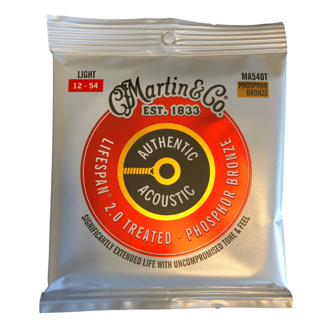 Martin Authentic Treated Acoustic Lifespan 2.0 Guitar Strings - 92/8 Phosphor by Martin Guitar Co.