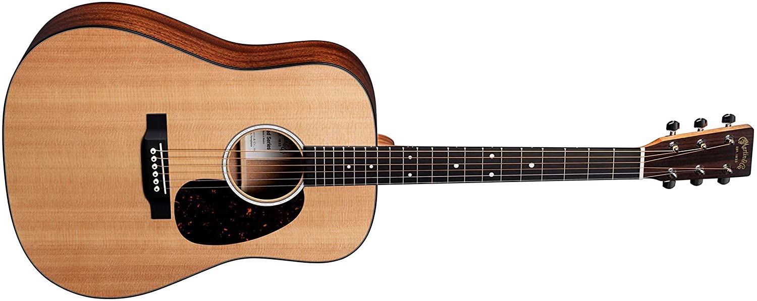 Martin & Co. D - 10E Road Series Sitka/Sapele Dreadnought Acoustic - Electric Guitar w/Gig Bag by Martin Guitar Co.