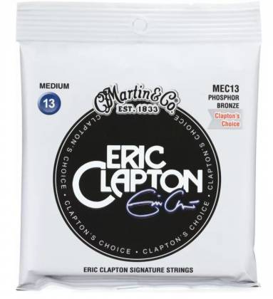 Martin & Co. Eric Clapton's Choice Phosphor Bronze Acoustic Guitar Strings by Martin Guitar Co.
