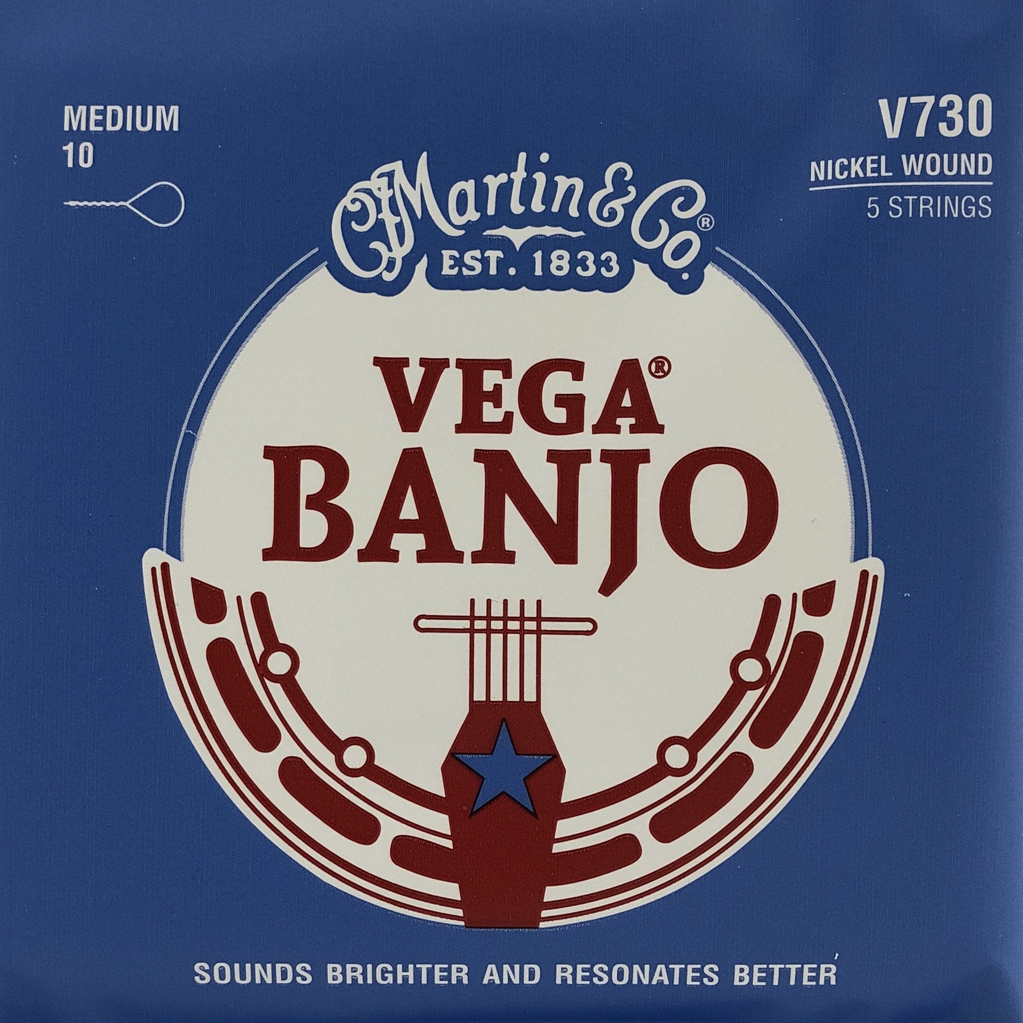 Martin & Co. Vega Nickel Wound 5 - String Banjo Strings by Martin Guitar Co.