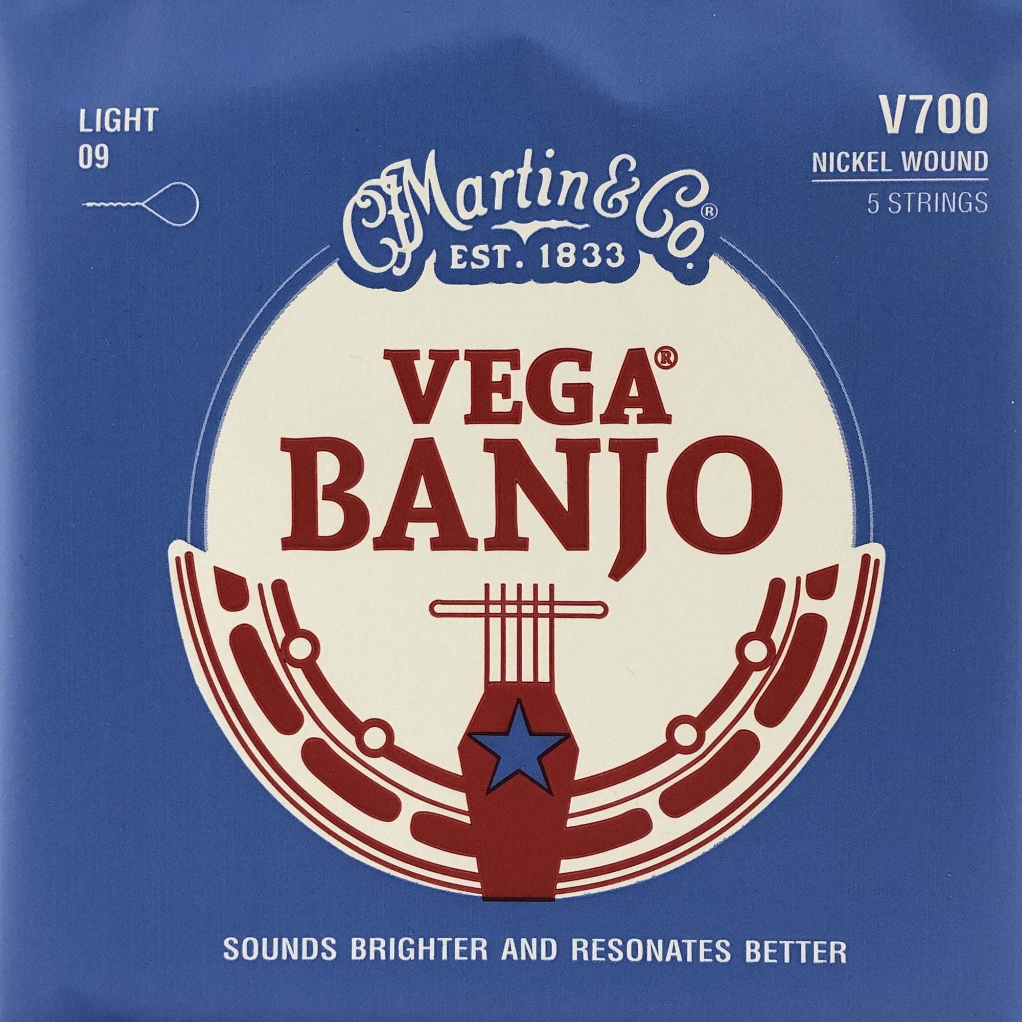 Martin & Co. Vega Nickel Wound 5 - String Banjo Strings by Martin Guitar Co.