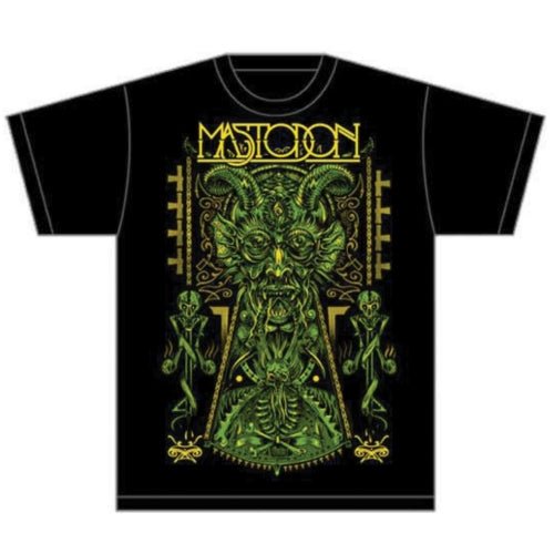 MASTODON UNISEX TEE: DEVIL ON BLACK by Rock Off Trade
