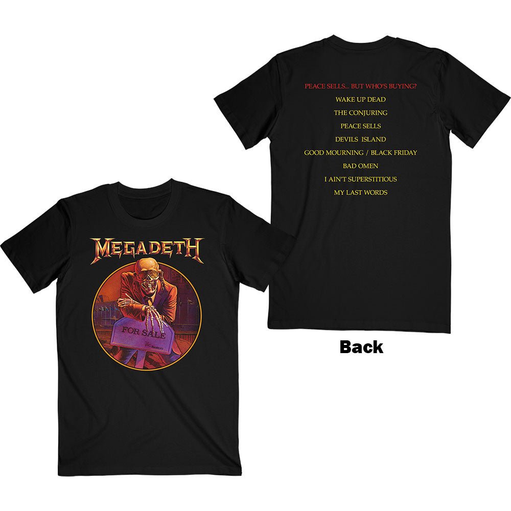 MEGADETH UNISEX TEE: PEACE SELLS by Rock Off Trade