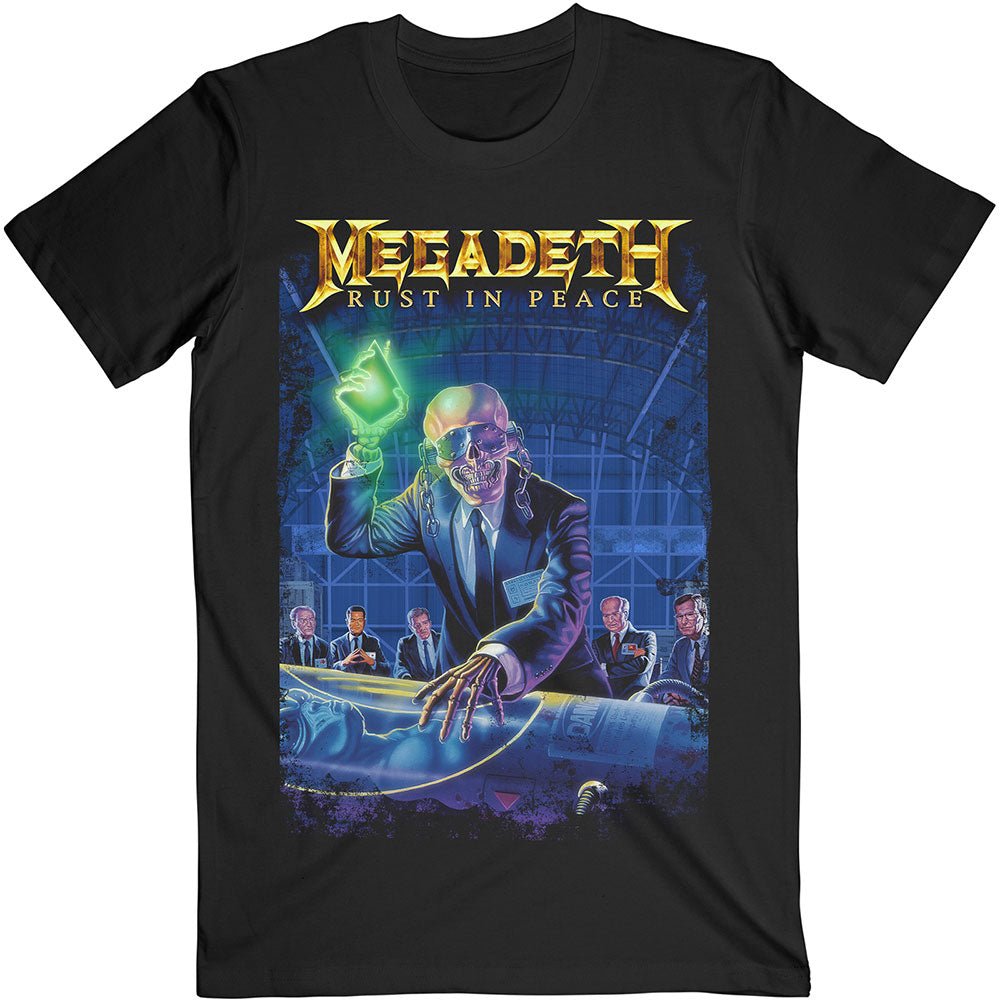 MEGADETH UNISEX TEE: RUST IN PEACE 30TH ANNIVERSARY (BACK PRINT) by Rock Off Trade