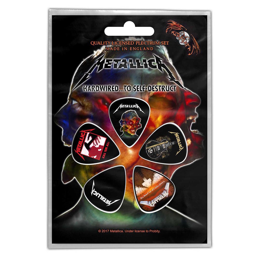 METALLICA PLECTRUM PACK: HARDWIRED TO SELF - DESTRUCT by Rock Off Trade