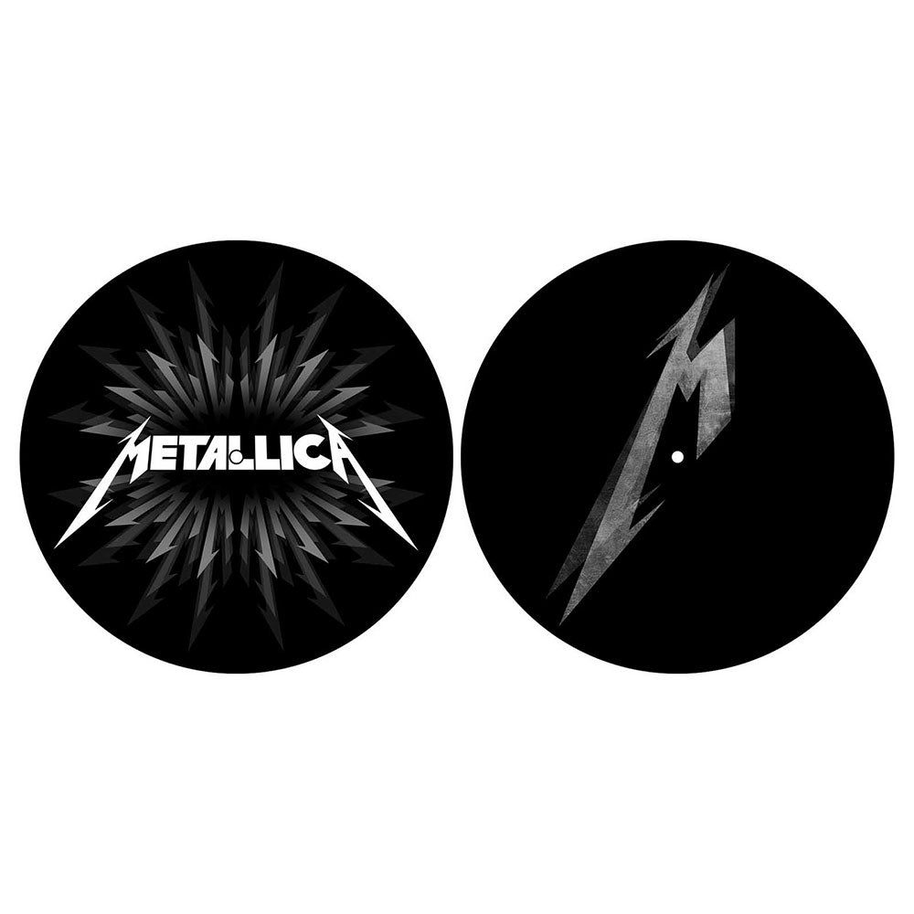 METALLICA TURNTABLE SLIPMAT SET: M & SHURIKEN (RETAIL PACK) by Rock Off Trade