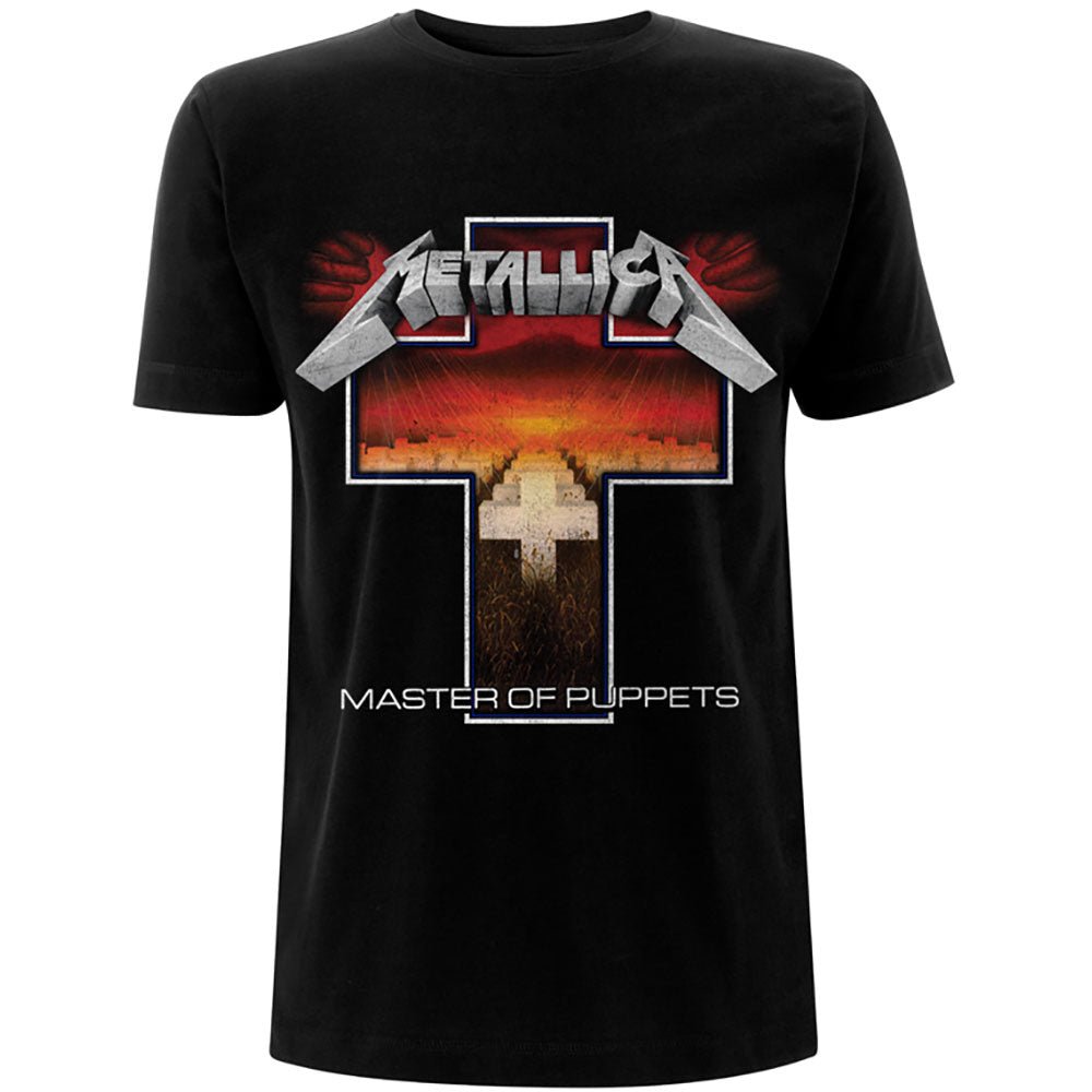 METALLICA UNISEX TEE: MASTER OF PUPPETS CROSS by Rock Off Trade
