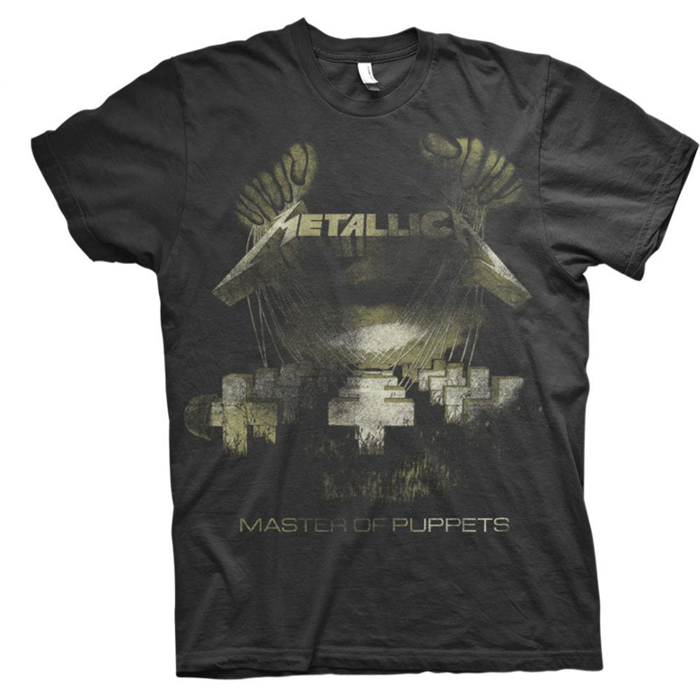 METALLICA UNISEX TEE: MASTER OF PUPPETS DISTRESSED by Rock Off Trade