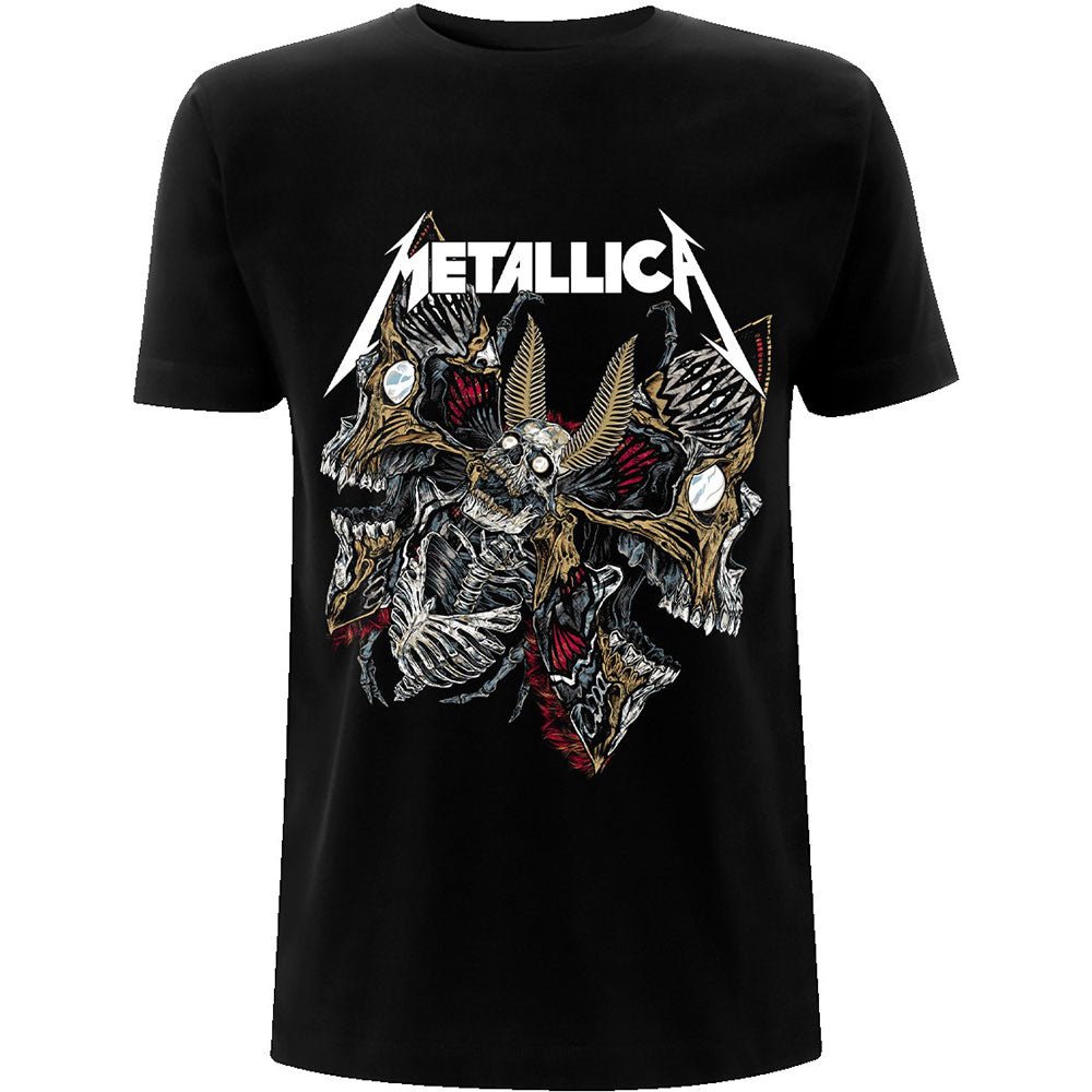 METALLICA UNISEX TEE: SKULL MOTH by Rock Off Trade