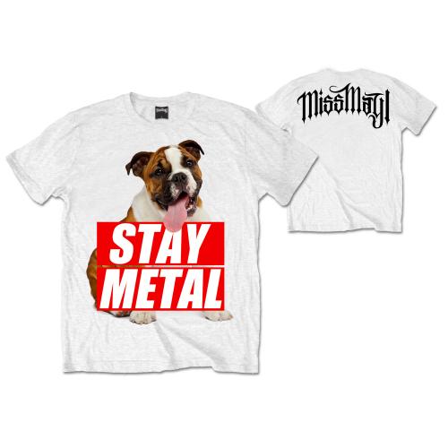 MISS MAY I UNISEX TEE: BULL DOG (BACK PRINT) by Rock Off Trade