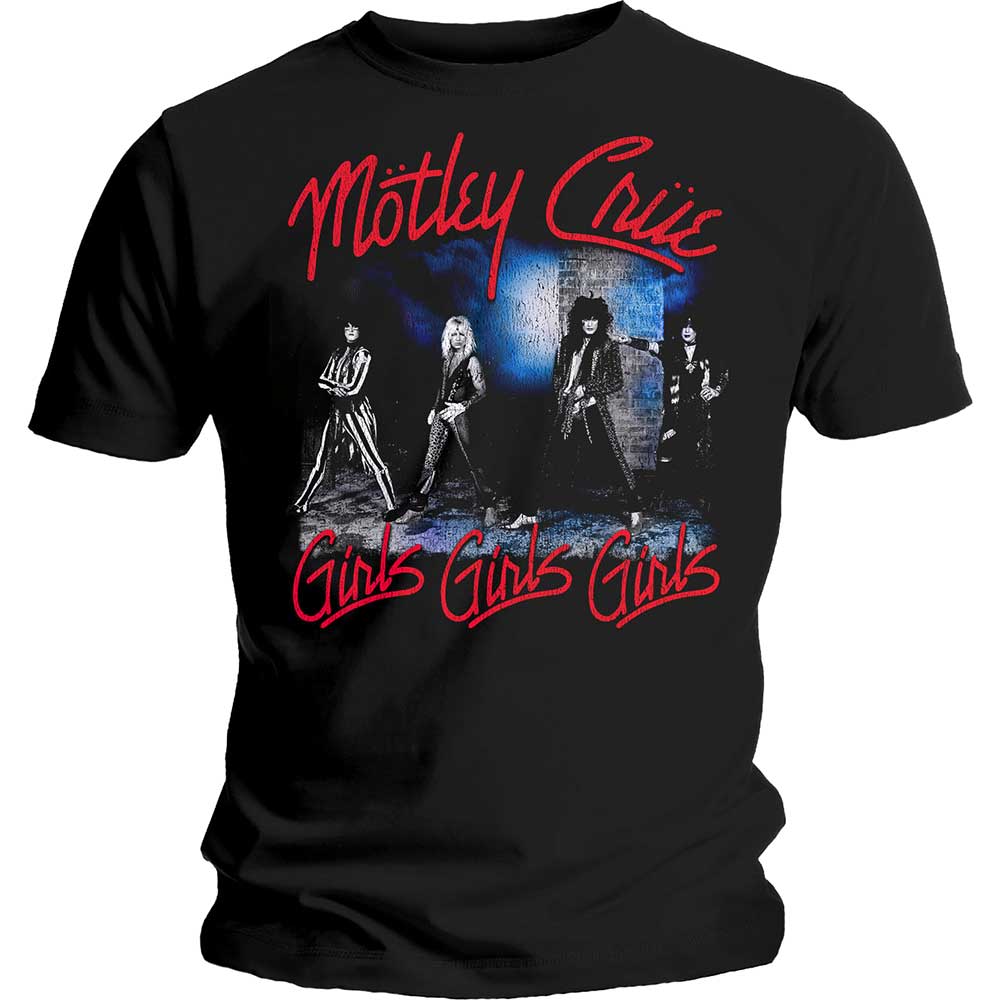 MOTLEY CRUE UNISEX TEE: SMOKEY STREET by Rock Off Trade
