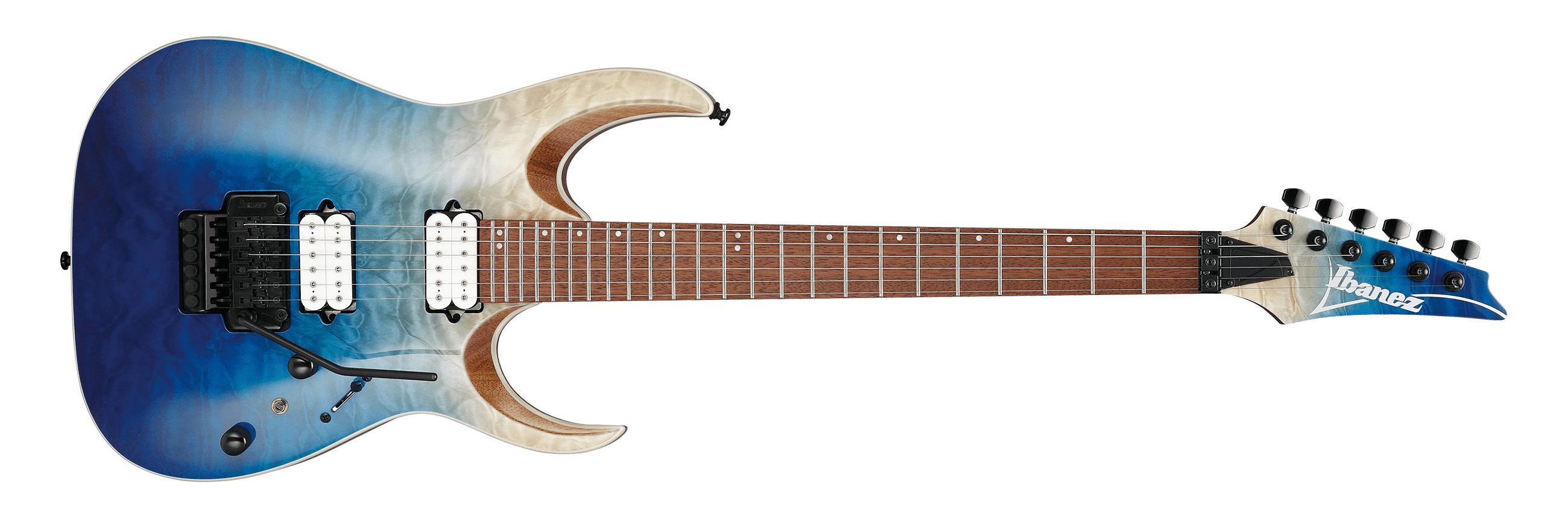 Ibanez RGA42HPTQM Electric Guitar, Blue Iceberg Gradation Faders