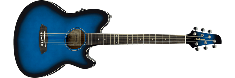 Ibanez TCY10ETBS Talman Acoustic Guitar, Transparent Blue Sunburst High Gloss