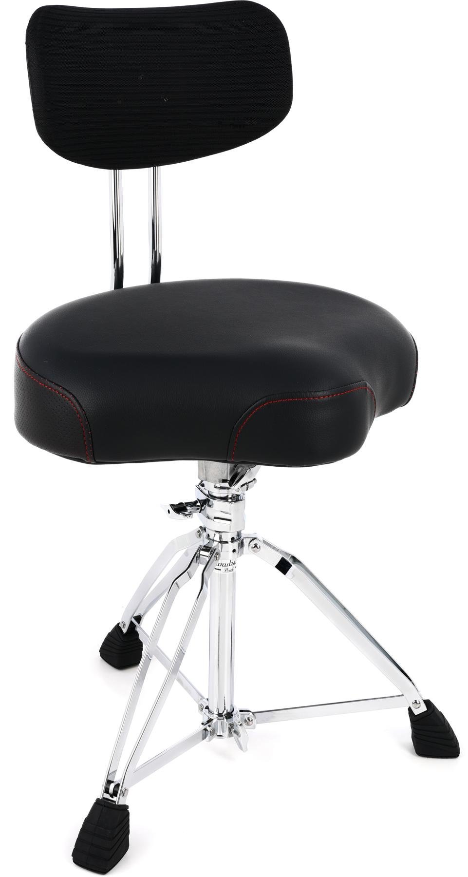 Pearl Roadster Saddle Style Throne With Backrest by Erikson Music