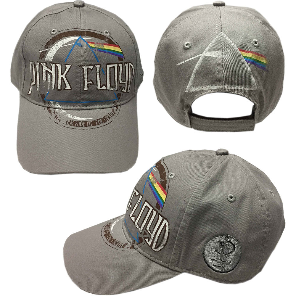 PINK FLOYD UNISEX BASEBALL CAP: DARK SIDE OF THE MOON ALBUM DISTRESSED by Rock Off Trade