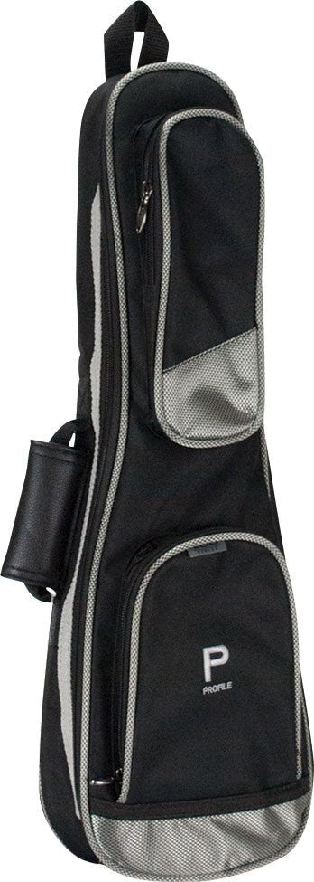 Profile Quality Ukulele Bag - 100 Series - Black/Grey by Coast Music