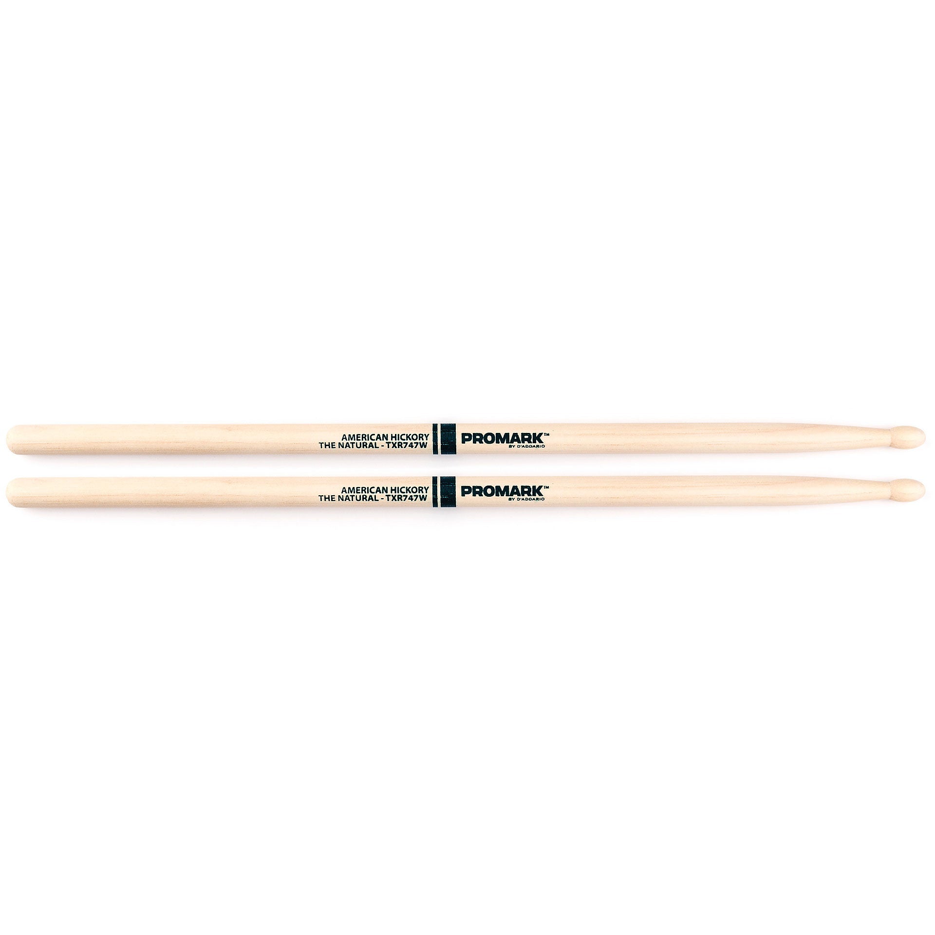 ProMark Classic 747 “Rock” Hickory Wood Tip Drumsticks by D'Addario Canada