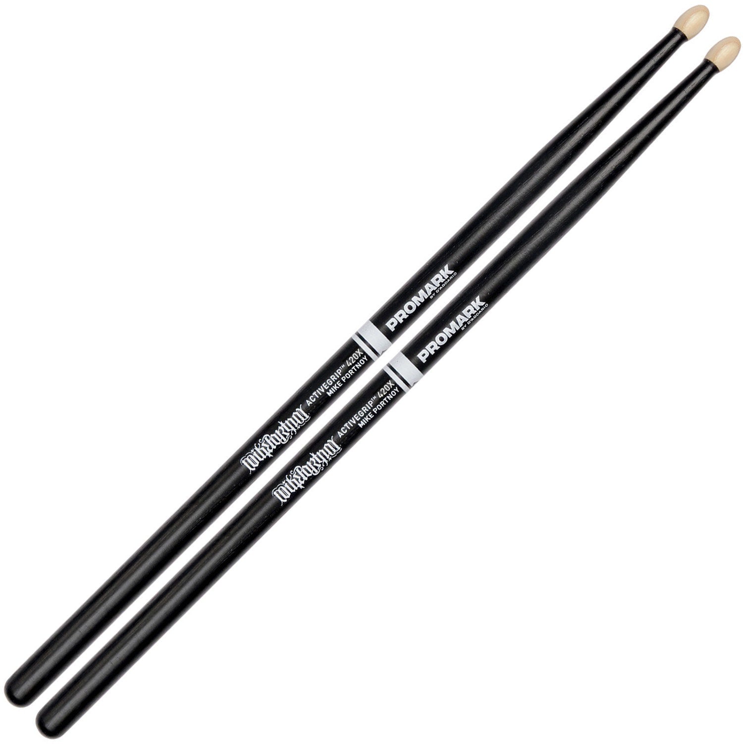ProMark Mike Portnoy ActiveGrip 420X Drumsticks Oval, Hickory by D'Addario Canada