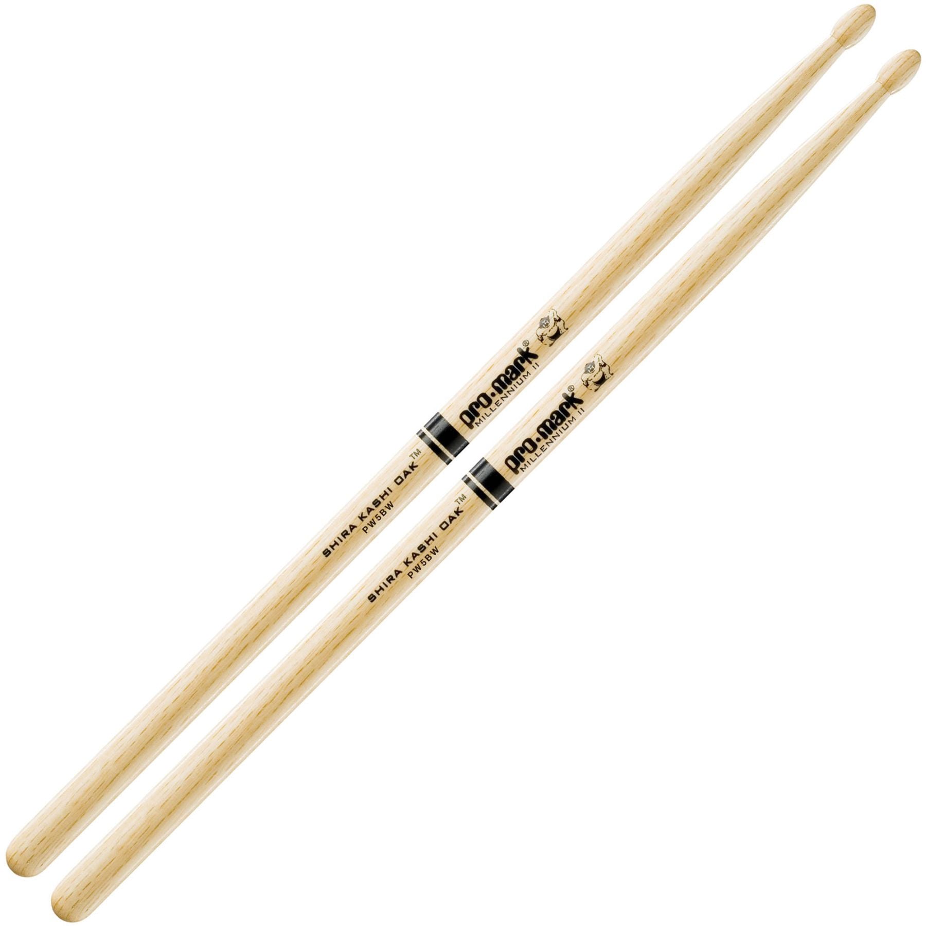 ProMark Shira Kashi Classic Oak 5B Wood Tip Drumsticks by D'Addario Canada