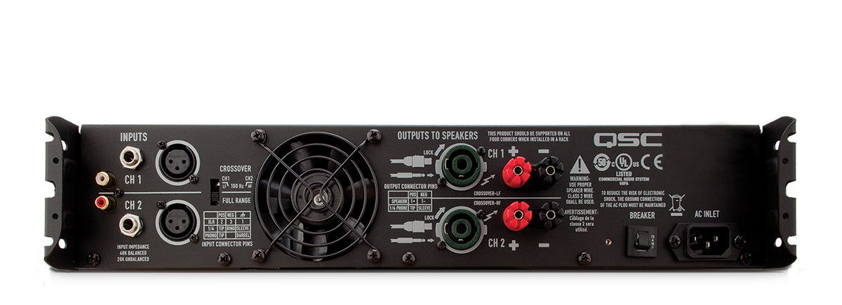 QSC GX3 2 Channel Amplifier, 300 Watts/8 Ohms