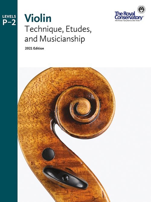 RCM Violin Technique, Etudes, and Musicianship Prep - 2, 2021 Edition by Frederick Harris Music