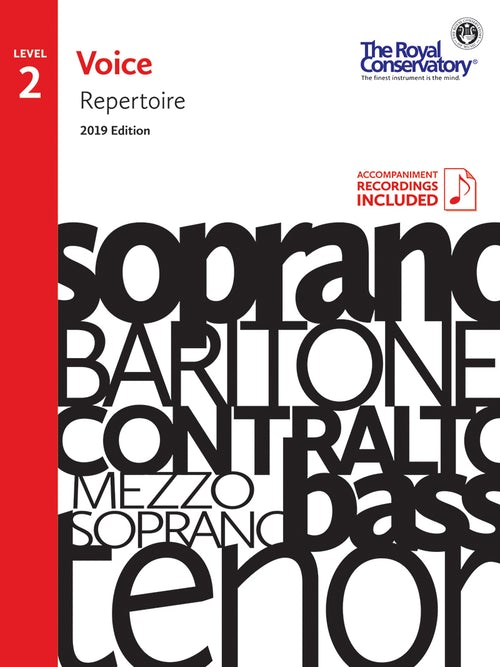 RCM Voice Repertoire 2 by Frederick Harris Music