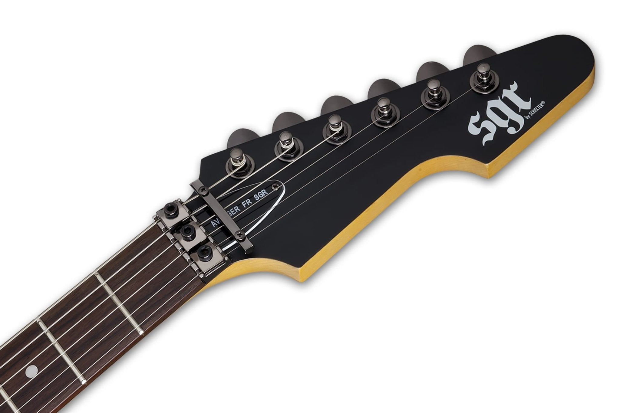 Schecter Avenger FR SGR Electric Guitar, Midnight Satin Black by Erikson Music