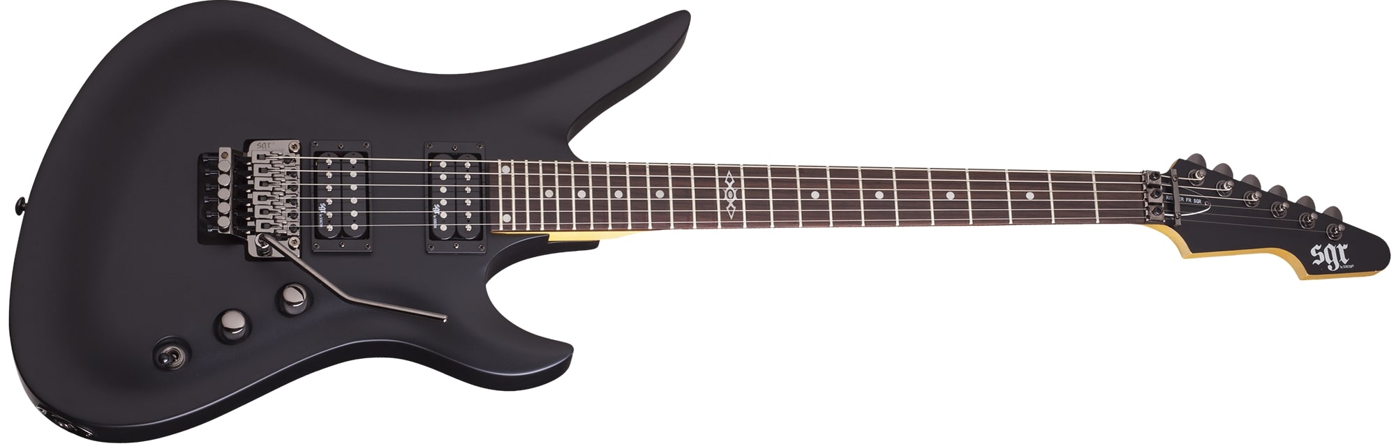 Schecter Avenger FR SGR Electric Guitar, Midnight Satin Black by Erikson Music
