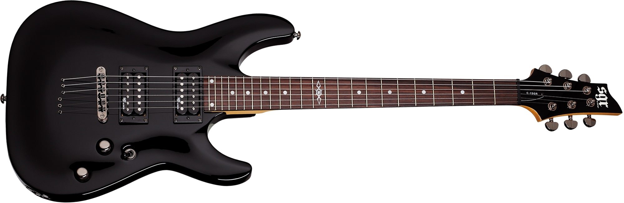 Schecter C - 1 SGR 6 String Electric Guitar - Black by Erikson Music