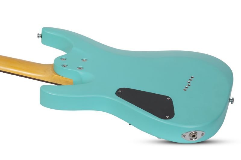 Schecter C - 6 Deluxe 6 - String Electric Guitar, Satin Aqua by Erikson Music