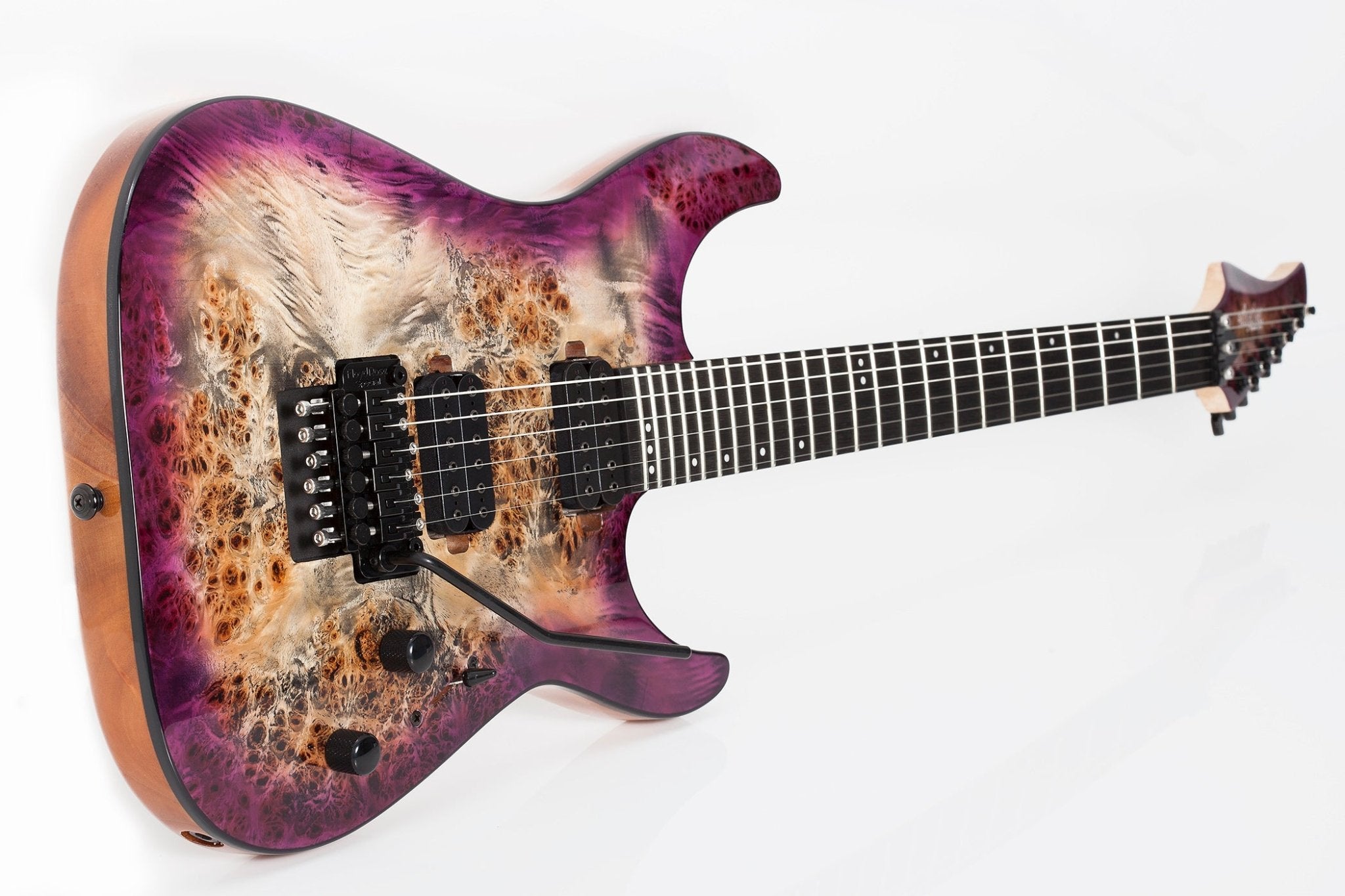 Schecter C - 6 Fr Pro Electric Guitar Burl Top, Coil Split Tap, Aurora Burst by Erikson Music