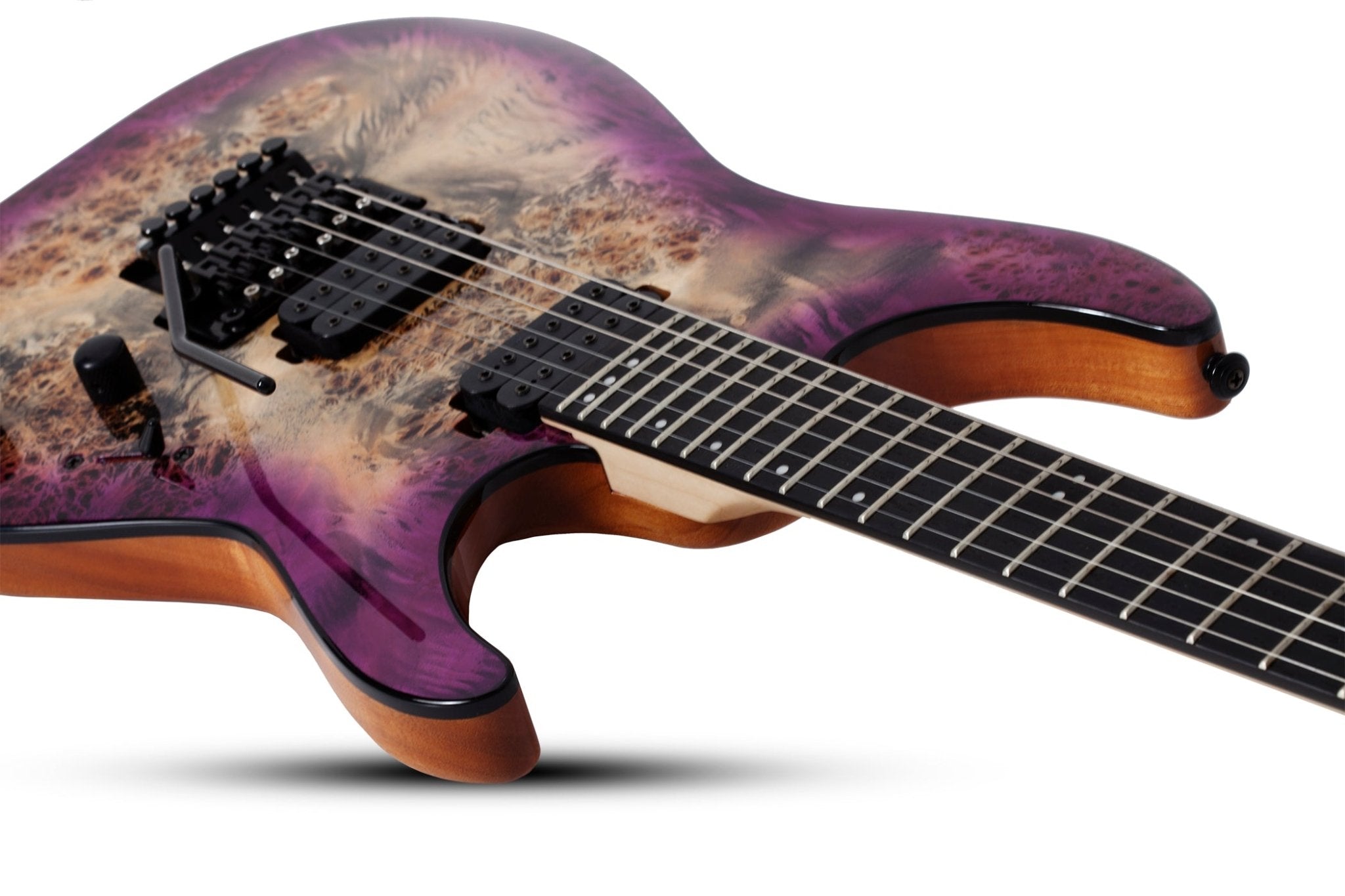 Schecter C - 6 Fr Pro Electric Guitar Burl Top, Coil Split Tap, Aurora Burst by Erikson Music