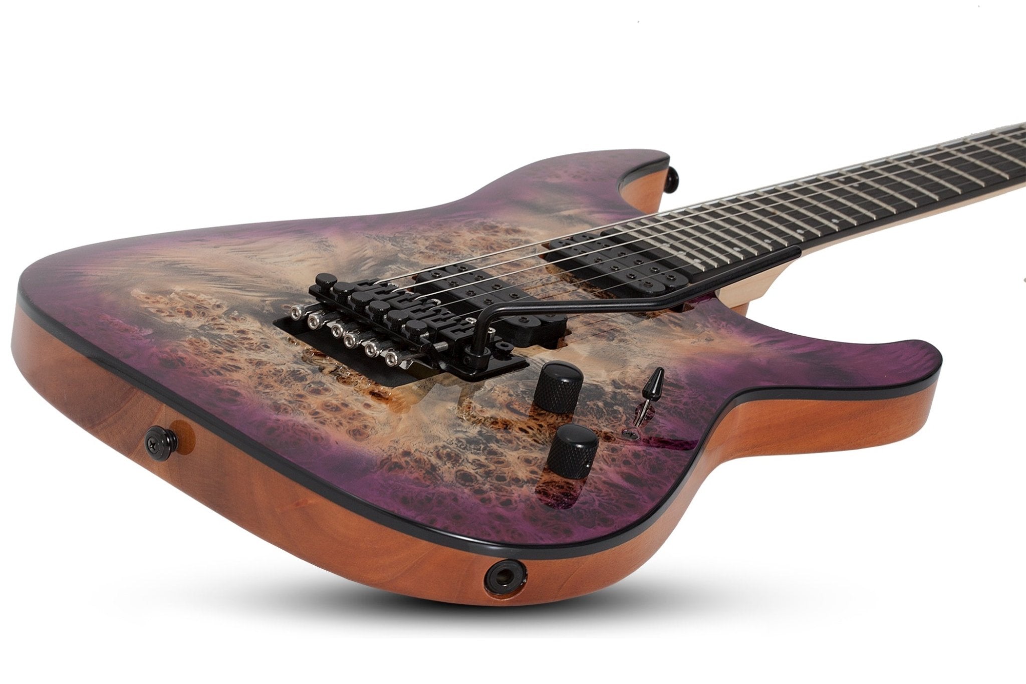 Schecter C - 6 Fr Pro Electric Guitar Burl Top, Coil Split Tap, Aurora Burst by Erikson Music