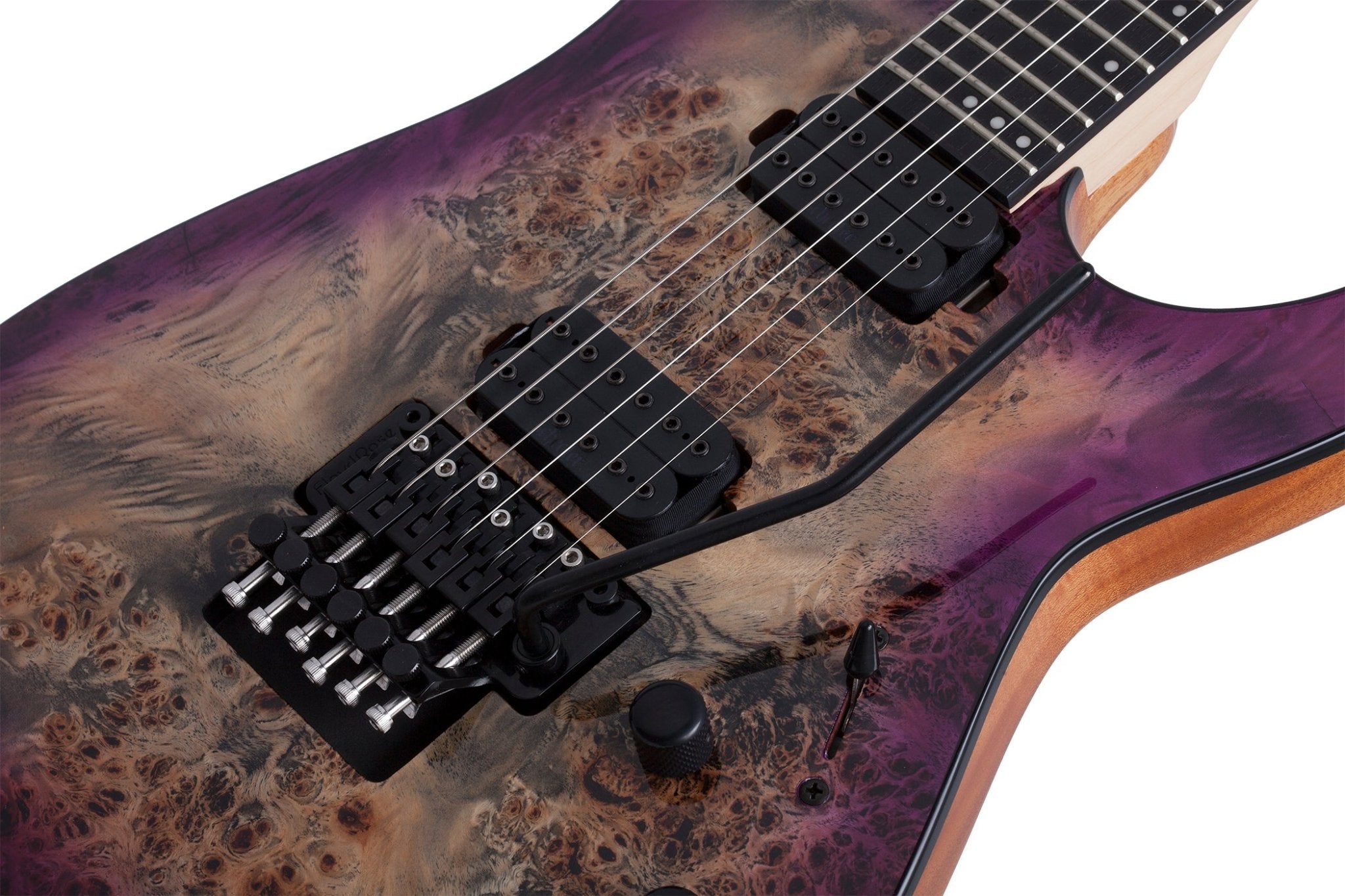 Schecter C - 6 Fr Pro Electric Guitar Burl Top, Coil Split Tap, Aurora Burst by Erikson Music