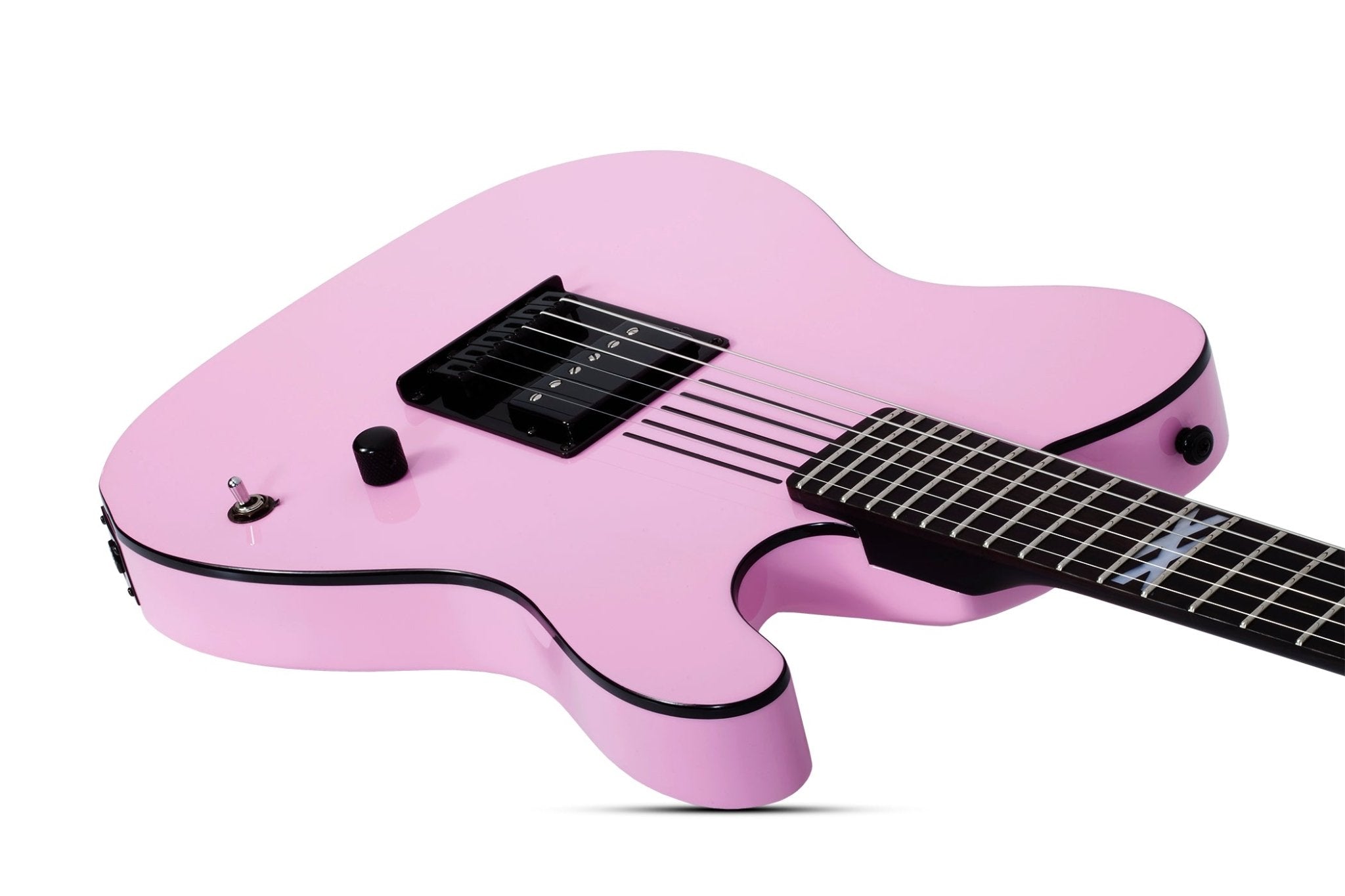 Schecter Machine Gun Kelly Signature PT Electric Guitar, Tickets To My Downfall Pink by Erikson Music