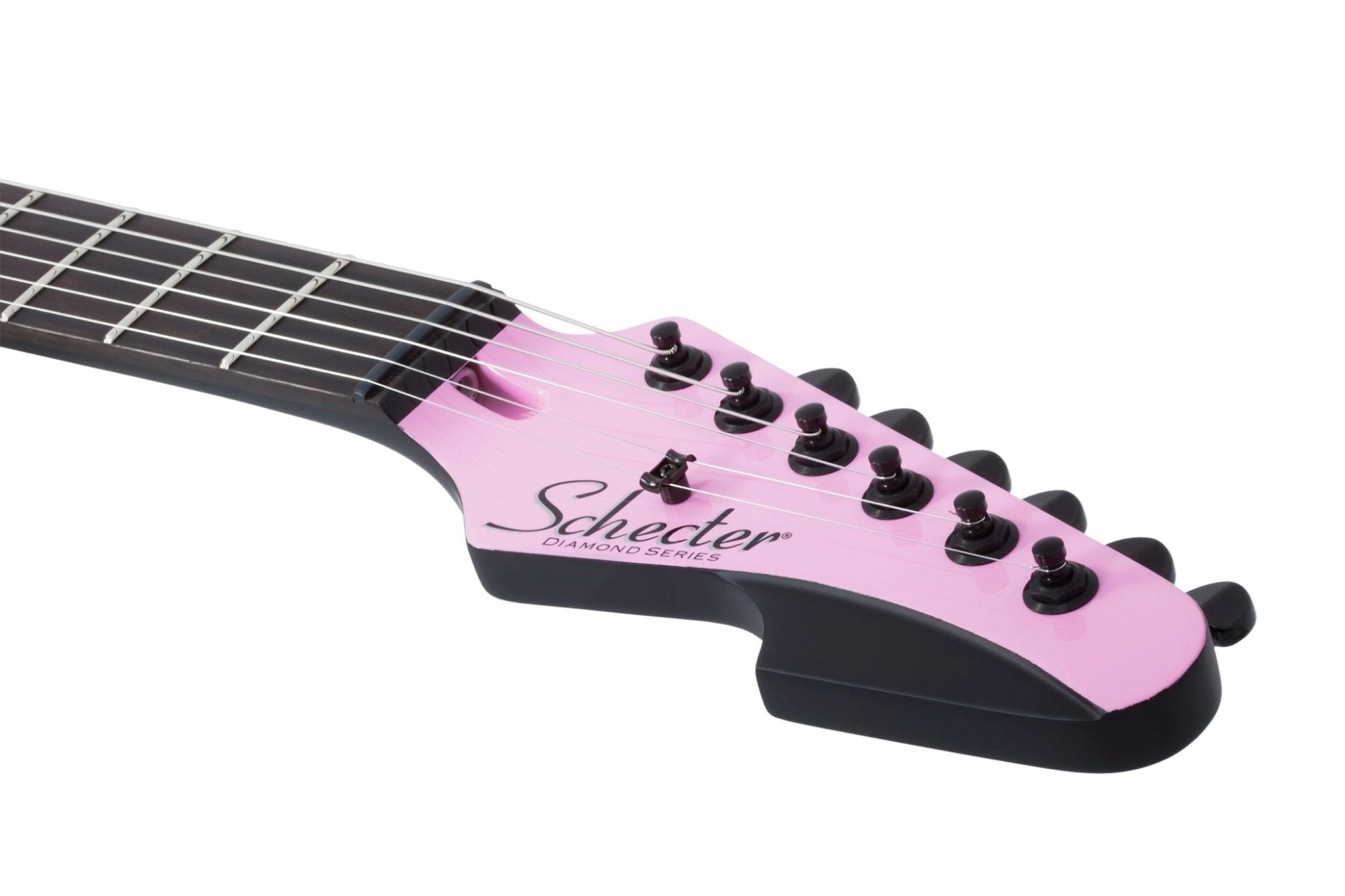 Schecter Machine Gun Kelly Signature PT Electric Guitar, Tickets To My Downfall Pink by Erikson Music