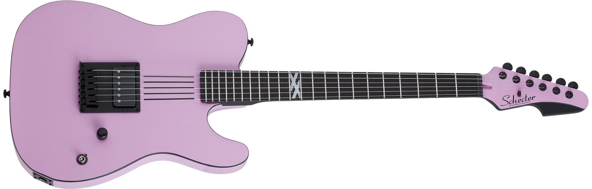 Schecter Machine Gun Kelly Signature PT Electric Guitar, Tickets To My Downfall Pink by Erikson Music