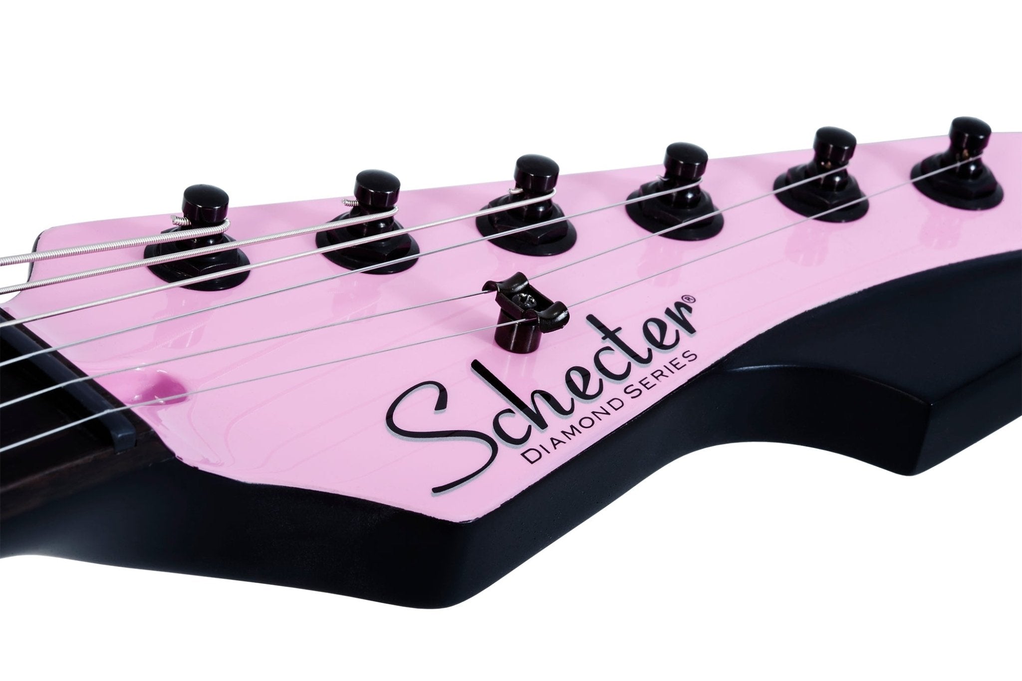 Schecter Machine Gun Kelly Signature PT Electric Guitar, Tickets To My Downfall Pink by Erikson Music