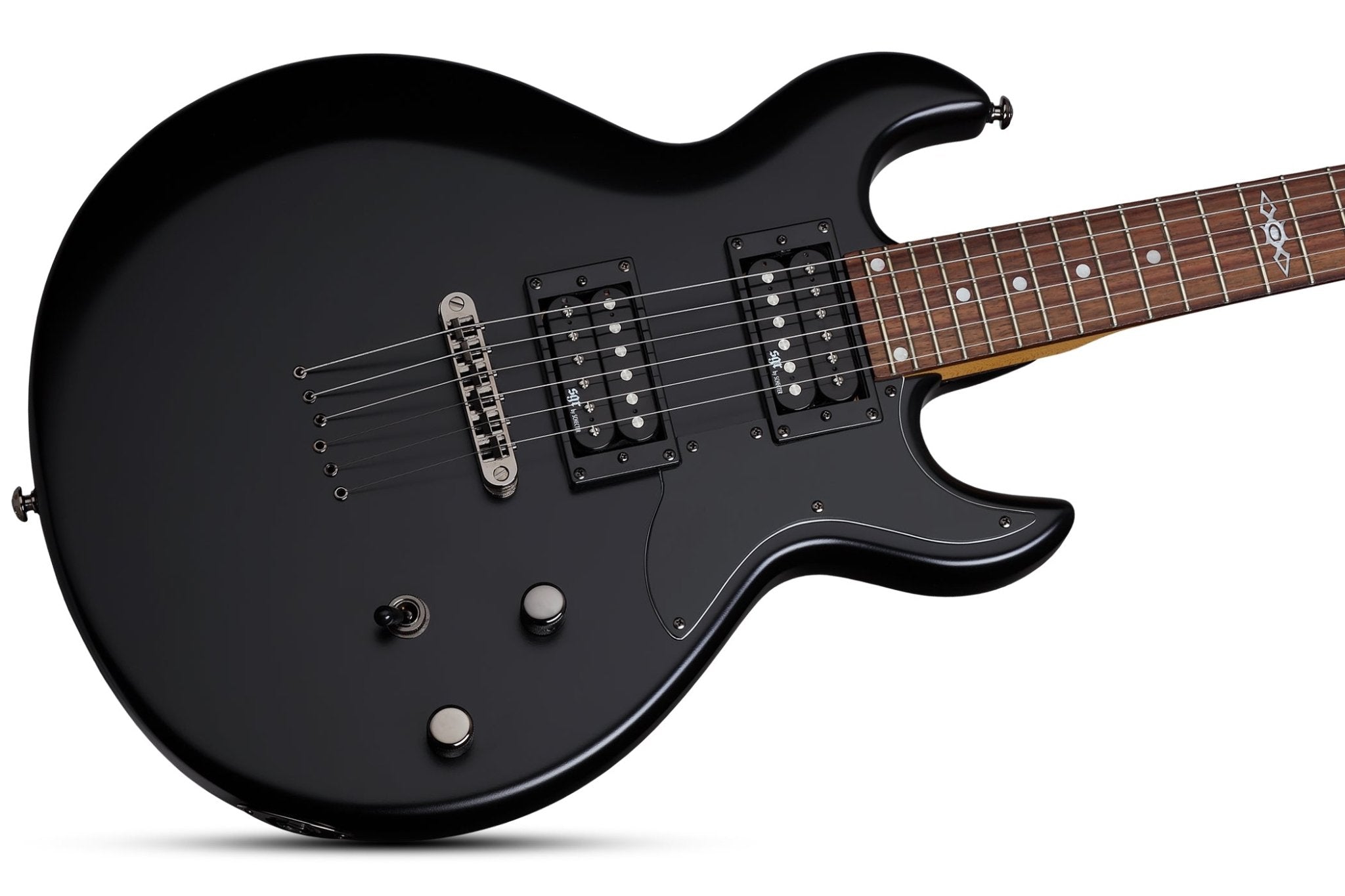 Schecter S - 1 SGR Electric Guitar, Midnight Satin Black by Erikson Music