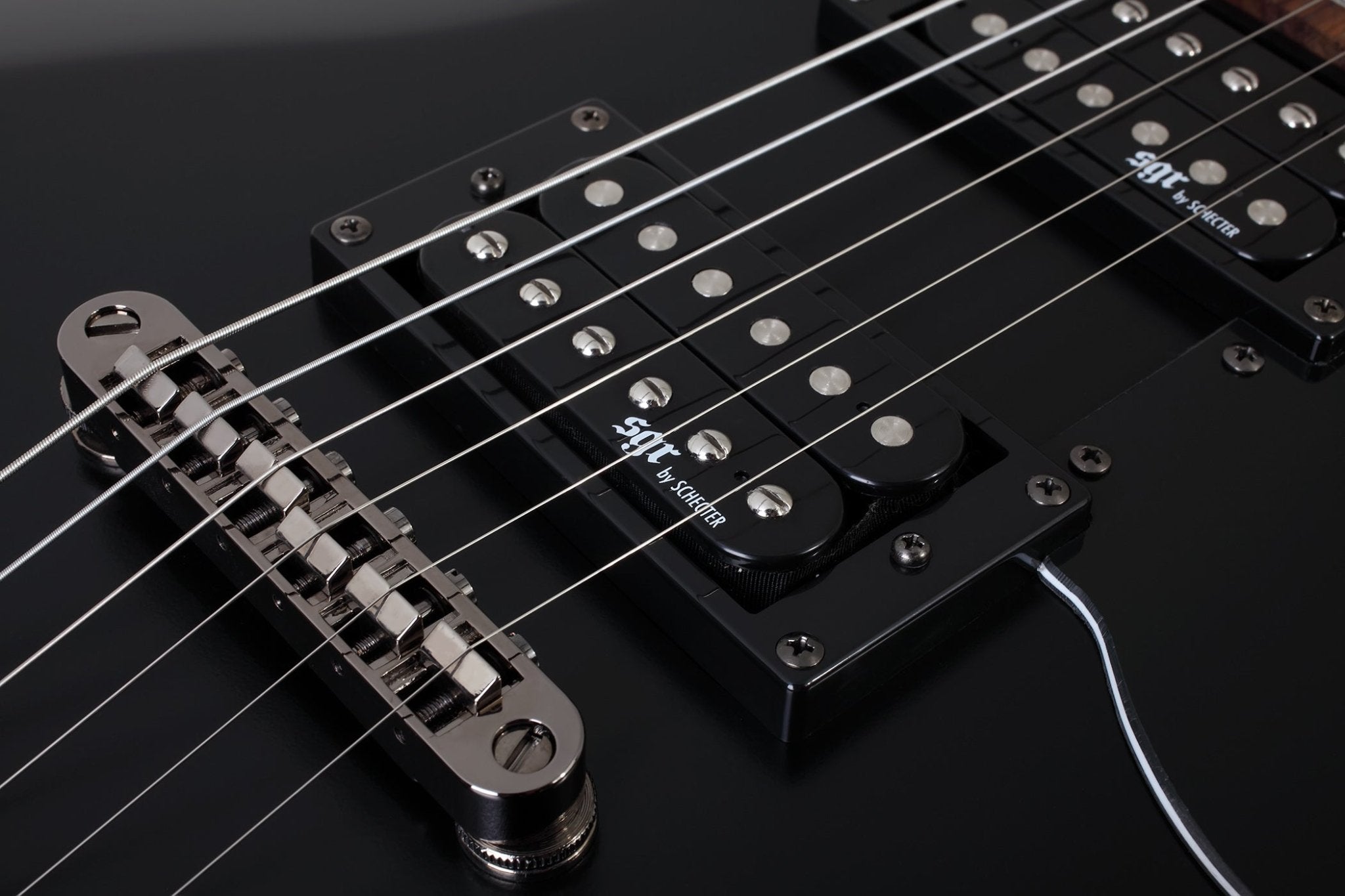 Schecter S - 1 SGR Electric Guitar, Midnight Satin Black by Erikson Music