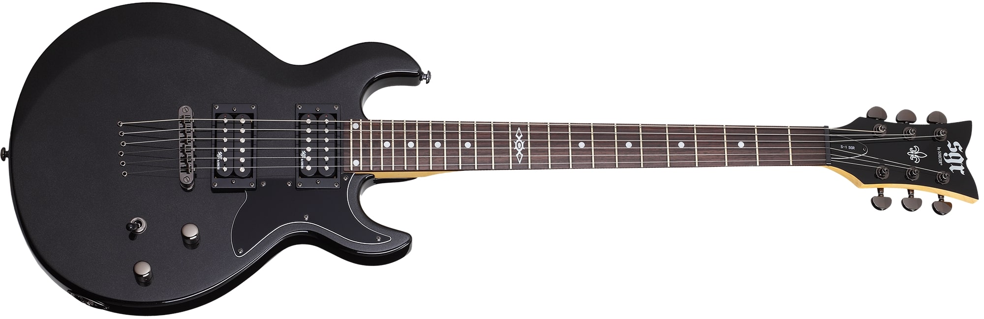Schecter S - 1 SGR Electric Guitar, Midnight Satin Black by Erikson Music