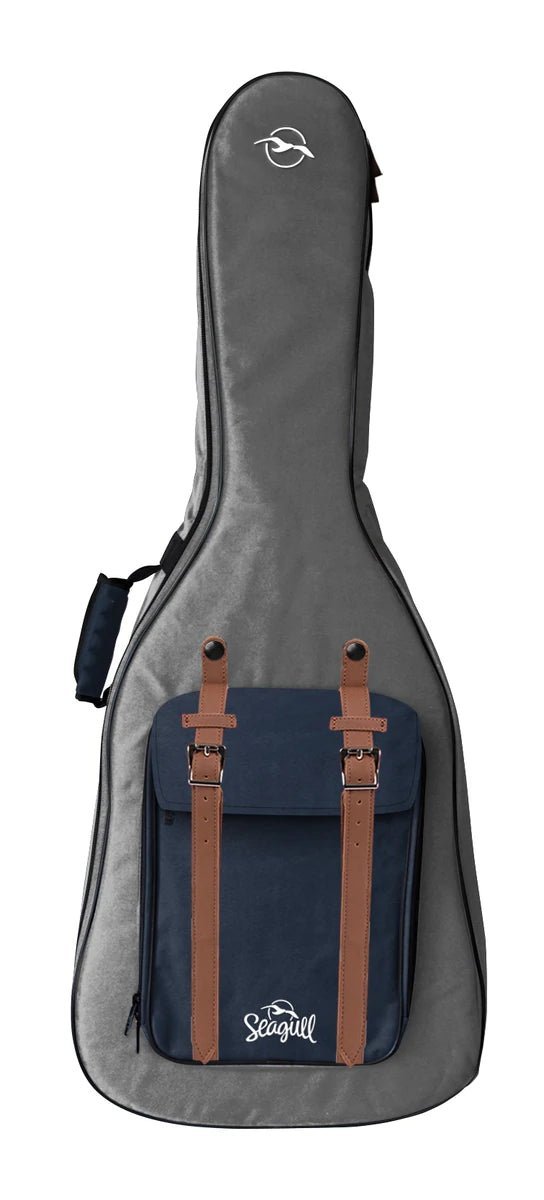 Seagull Backpack Folk/Concert Guitar Gig Bag - Grey/Navy by Godin Guitars
