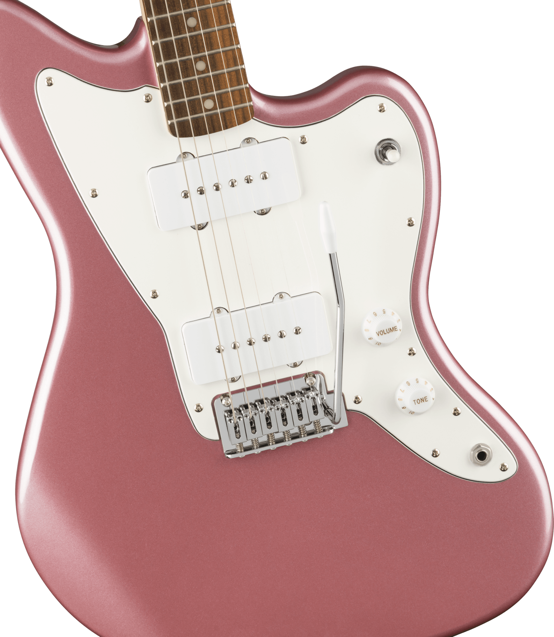 Squier Affinity Series™ Jazzmaster®, Laurel Fingerboard, White Pickguard, Burgundy Mist by FMIC